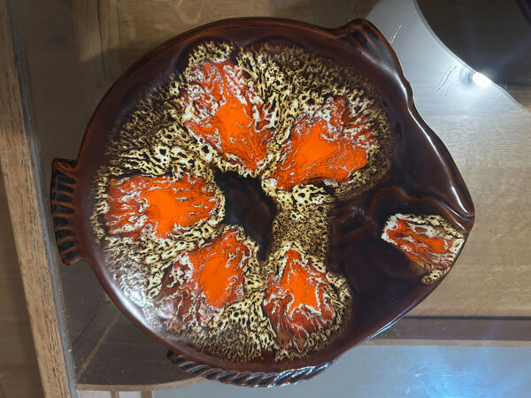 6 assiettes Vintage à Poisson signées Marius Giuge - Vallauris