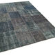 Hand-knotted oriental vintage 171 cm x 242 cm grey patchwork carpet