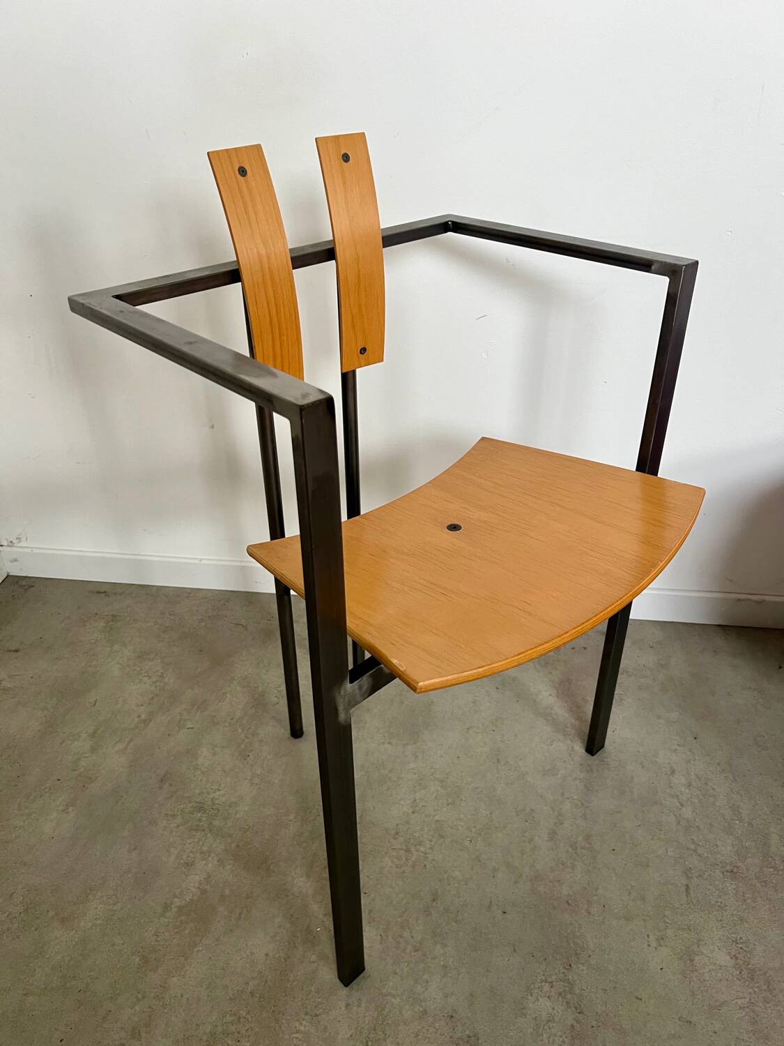 4 old raw design chairs Karl Friedrich Forster model Trix KFF postmodern 70s/80s