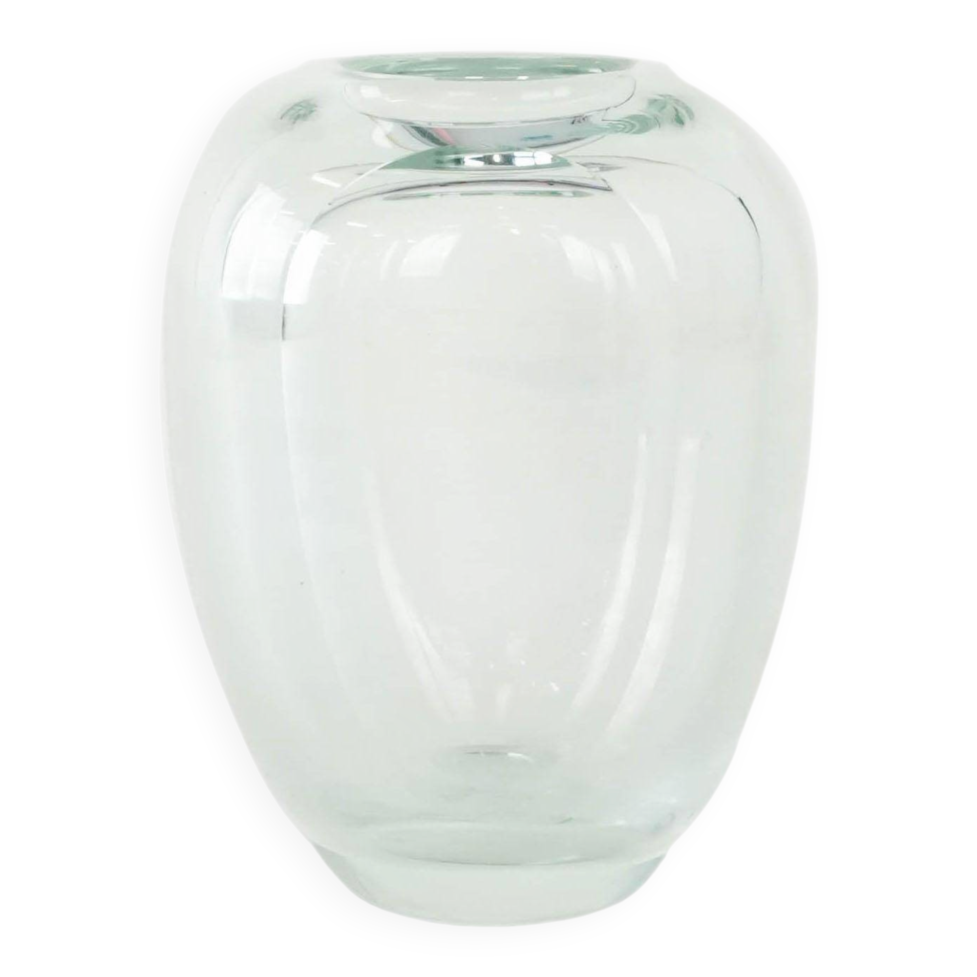 Glass vase, Danish design, 1960s, manufacturer: Holmegaard