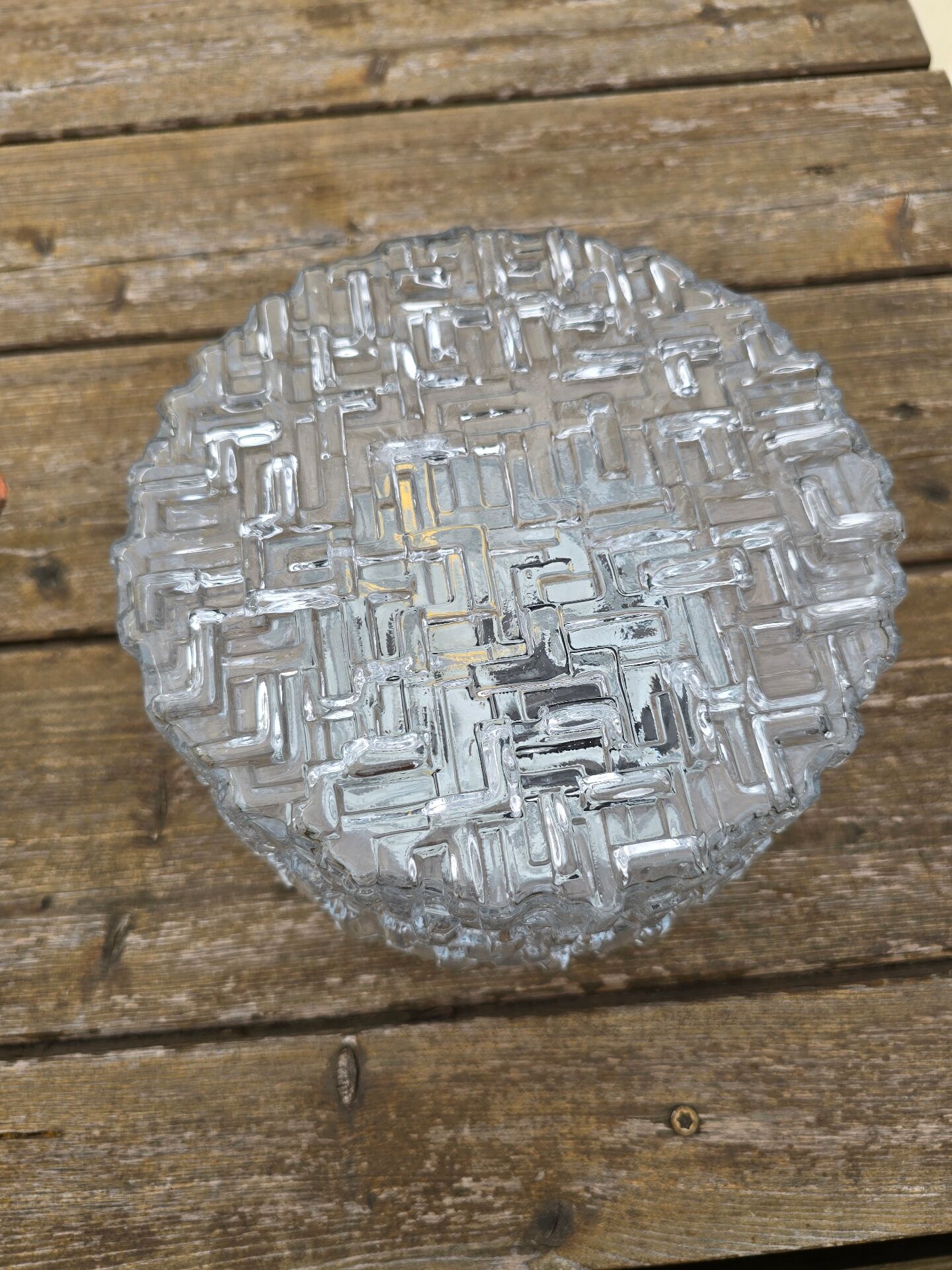 Pair of Vianne glass ceiling lights