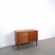 Teak sideboard met 4 lades en houten grepen, Bornhold