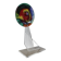 Contemporary sculpture, signed, in plexiglass and lucite, 1980s