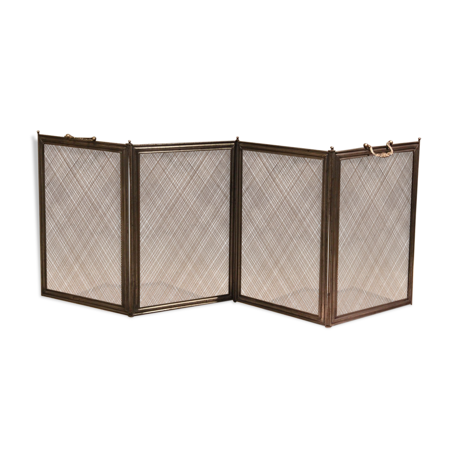 old brass foldable fire barrier