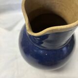 Blue stoneware pitcher