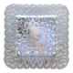 Small square ceiling light wall light in minimalist glass 1970 1980 seventies eighties LAMP-5046