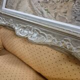 Watercolor landscape painting signed Robert Rutz original Montparnasse frame