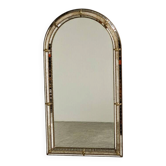 Miroir Mosaïque Espagnol Vintage avec Haut Arrondi – Années 1970