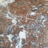 Louis XV dresser curved brown marble and bronze 1900