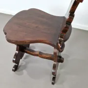Chaise de hall rustique Sgabello | Noyer