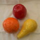 3 vintage ceramic fruits