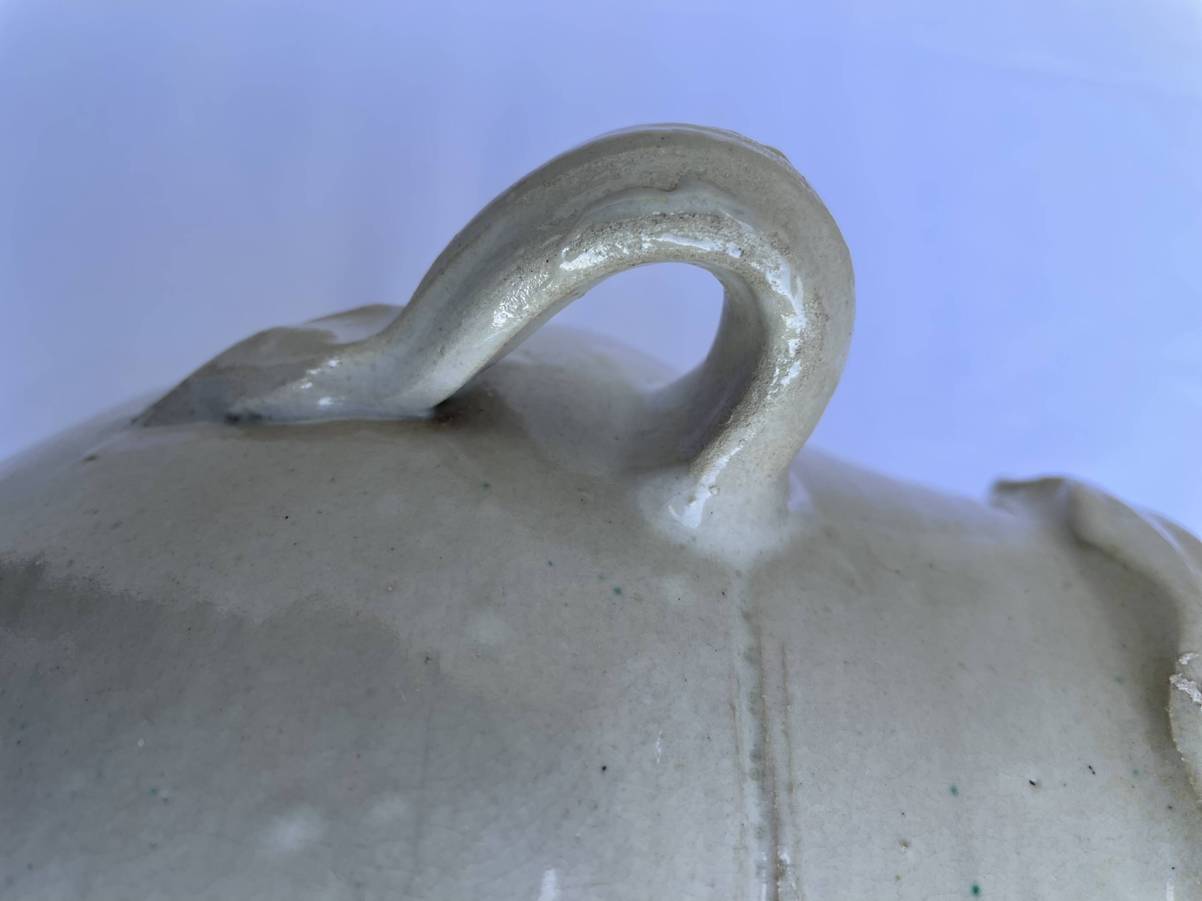 Orza ancienne de Lucena, Cordoue céramique andalouse vernissée à décor vé