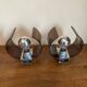 Plexiglass wall lights 1970