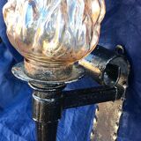 Vintage torch wall lamp