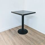 Table bistrot en bois et fer