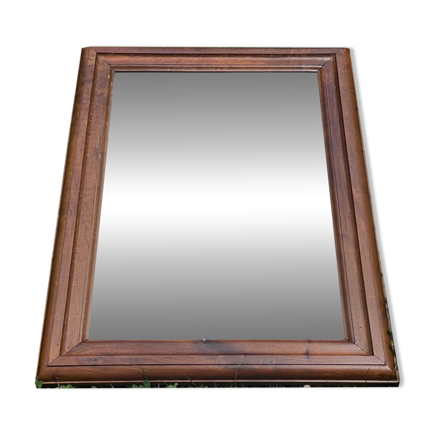 Antique solid wood mirror