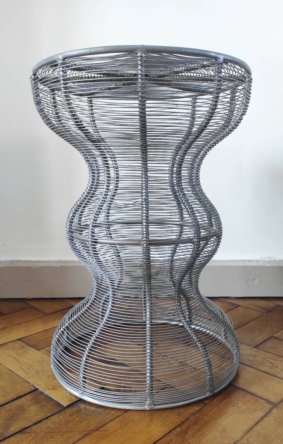 Vintage metal stool / side table