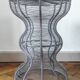 Vintage metal stool / side table