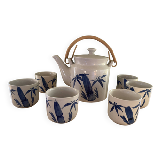 Bamboo pattern tea set