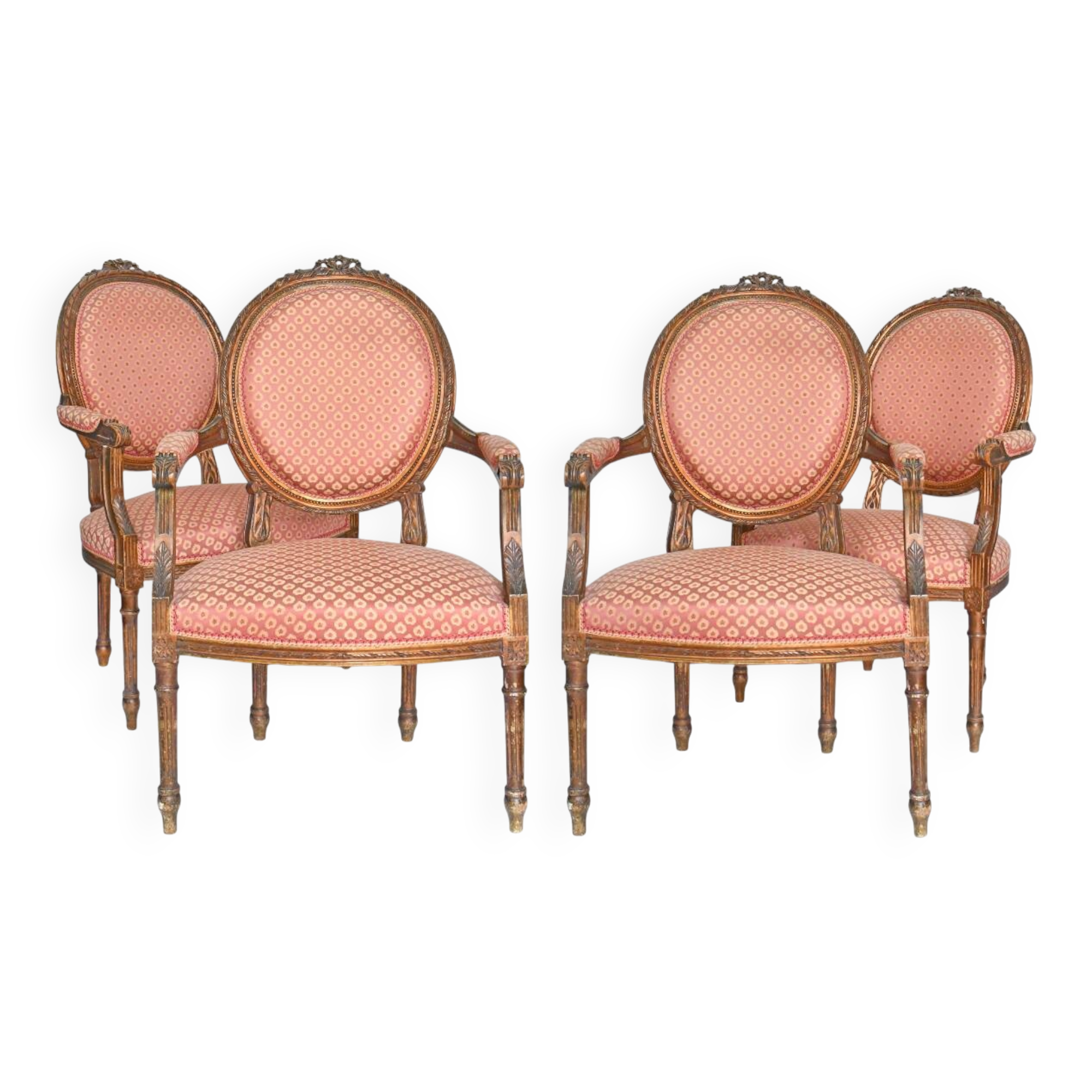 Set of 4 Louis XVI style cabriolet chairs