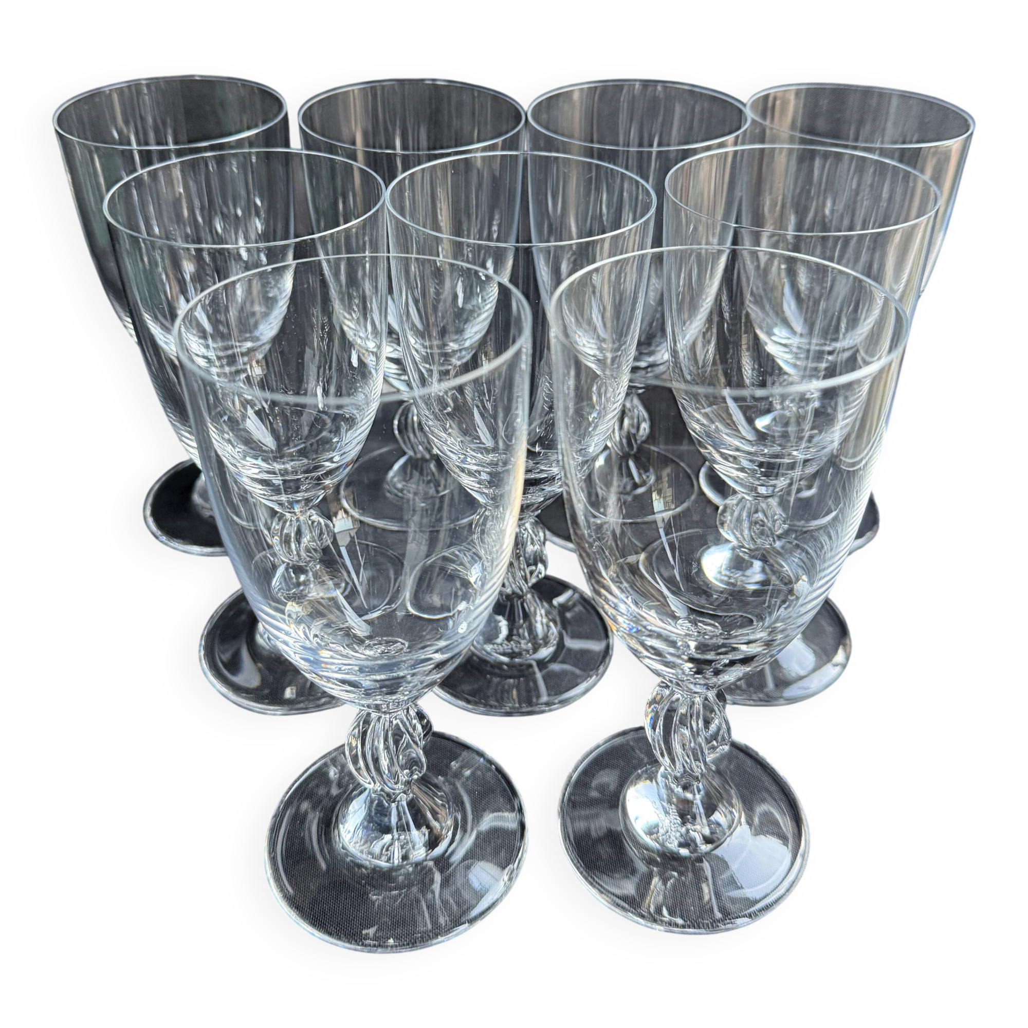 9 Verres Fréjus n°4 by Lalique France
