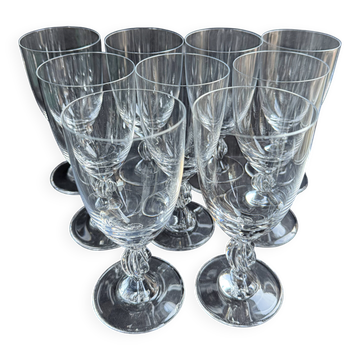9 Verres Fréjus n°4 by Lalique France