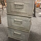 lot of 3 galvanized industrial cassier schafer kasten