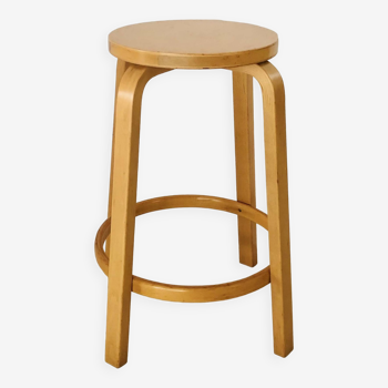 Tabouret de bar 64 par Alvar Aalto pour Artek, Finlande années 80