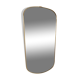 Miroir bord doré, forme libre vintage 1970