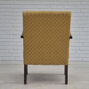 1950s, Danish design, armchair in original condition, furniture cotton/ wool fabric.