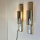 Pair of Mirrored Sconces by Deknudt, 1980s