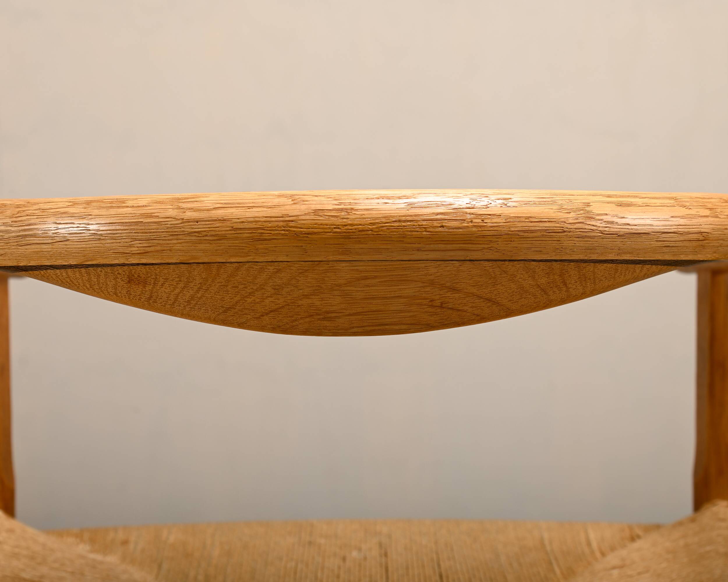 Hans J. Wegner Model PP201 Dining Chairs in Oak and Papercord, PP Møbler