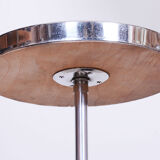 Restored Bauhaus Floor Lamp, J. Halabala, UP Zavody, Chrome, Czechia, 1930s