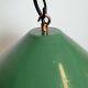 Industrial British Green Enamel Factory Pendant Lamp, 1950s