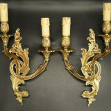 Paire d'appliques style Rocaille, Rococo