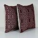 Set of 2 vintage kilim cushion covers 51x51 cm
