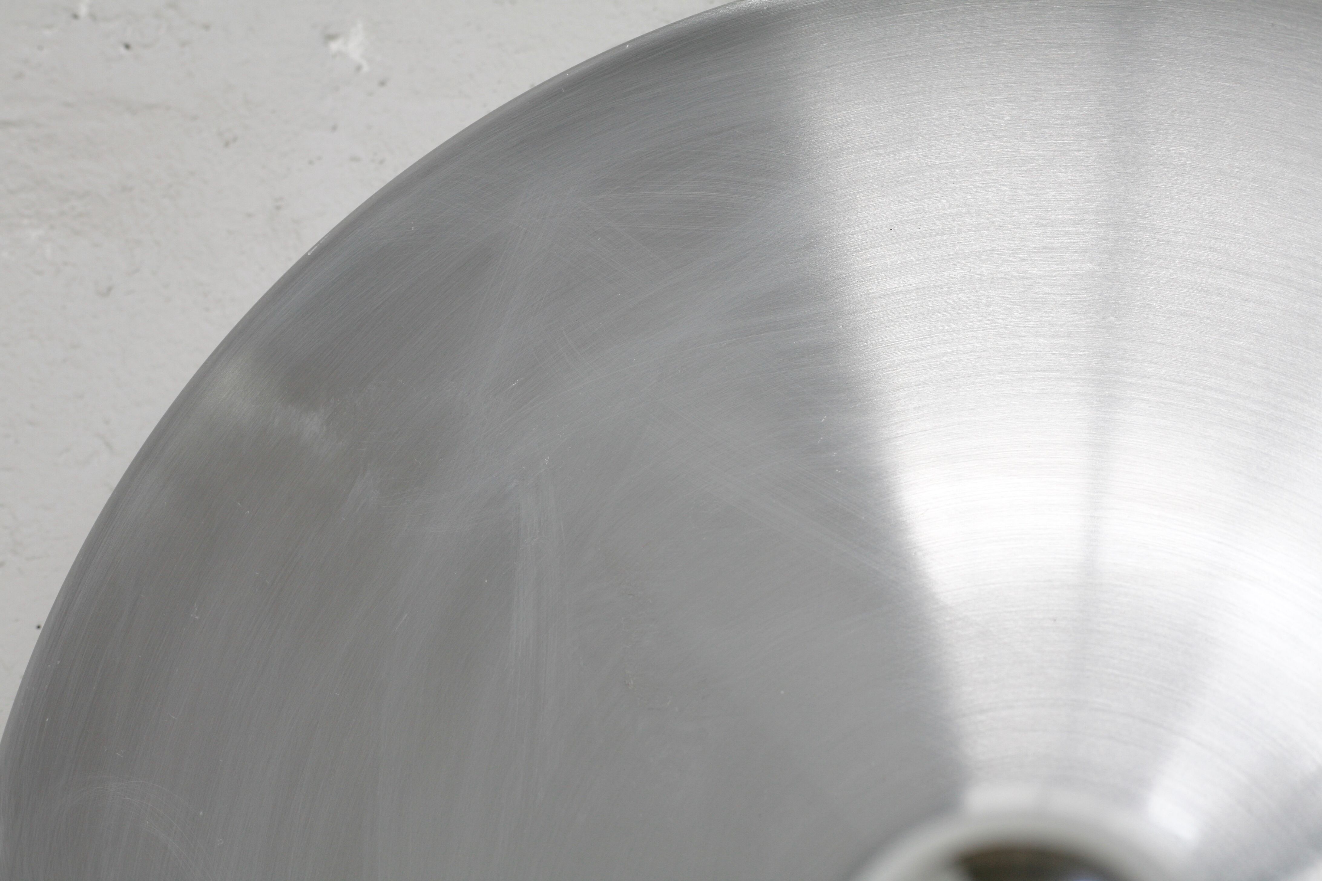 “Space age” wall lamp in aluminum. Circa 1970