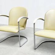 Pair lounge chairs model 414 by WH Gispen model 414