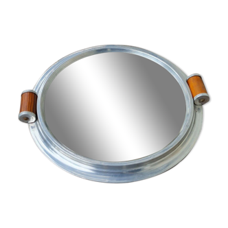 Plateau art déco miroir