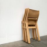 Vintage Italian folding chairs by Ilmari Tapiovaara for Olivo Italy, set of 3.