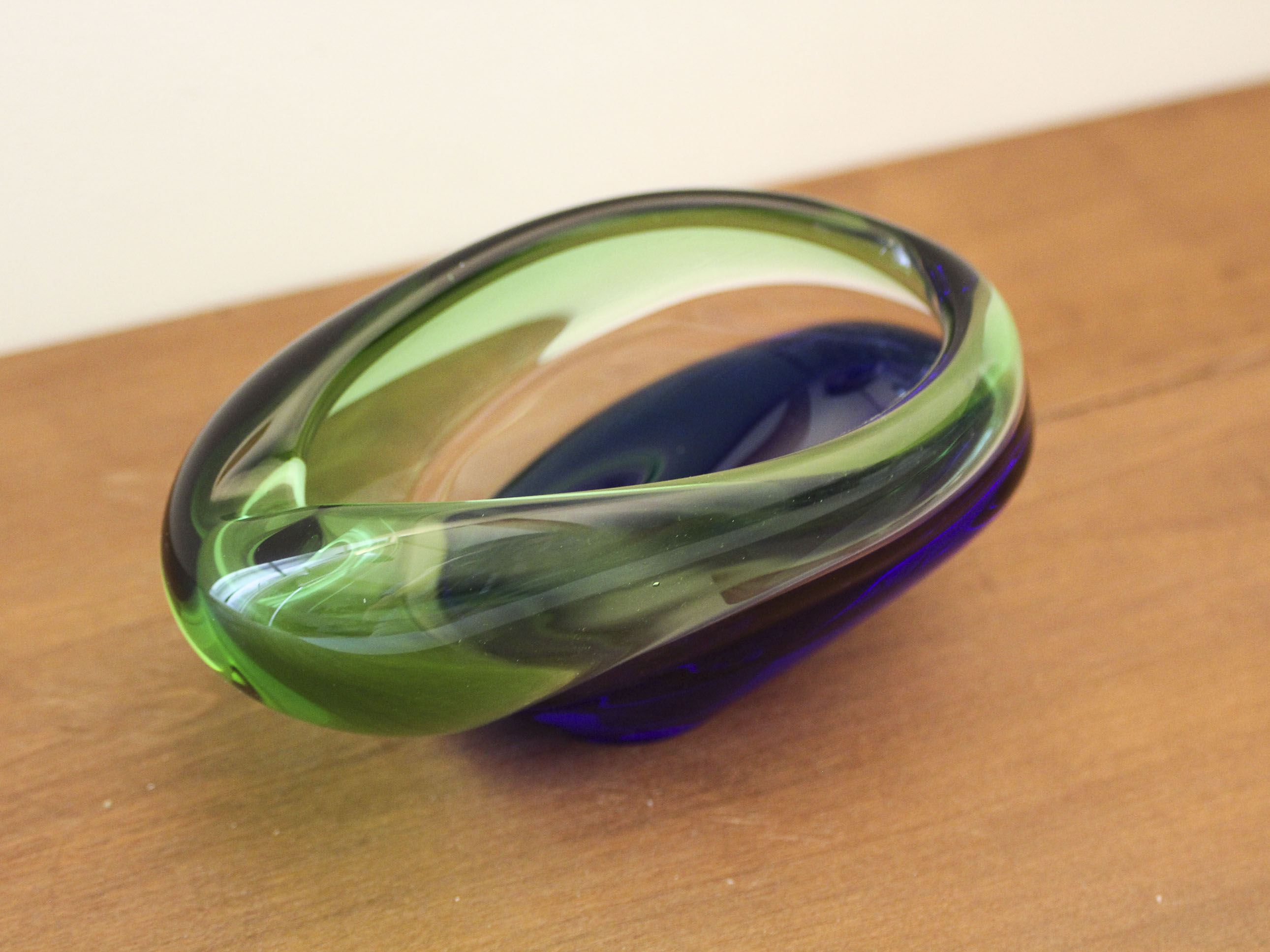 Glass ashtray by Ladislav Palecek