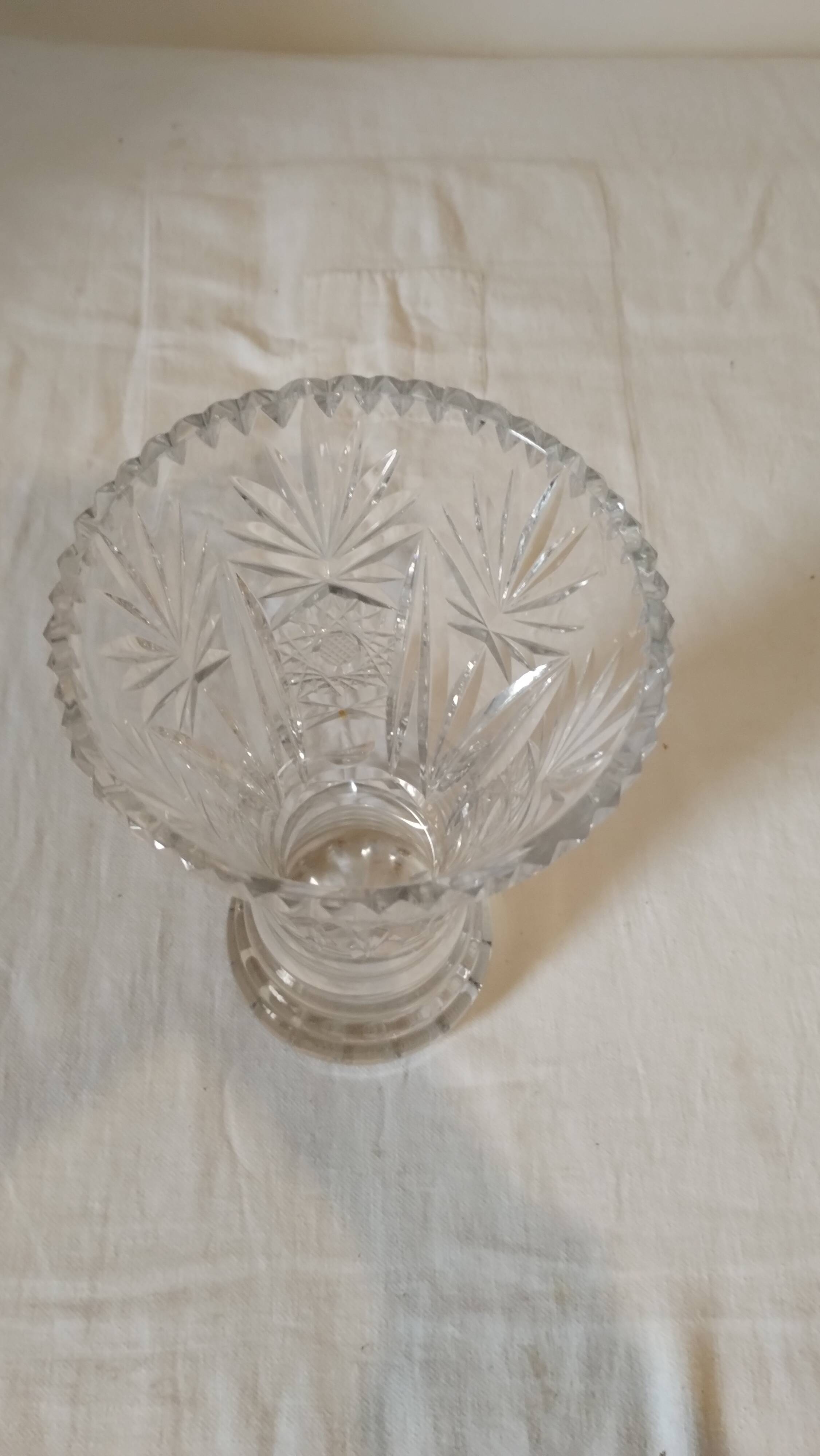 Beautiful crystal vase