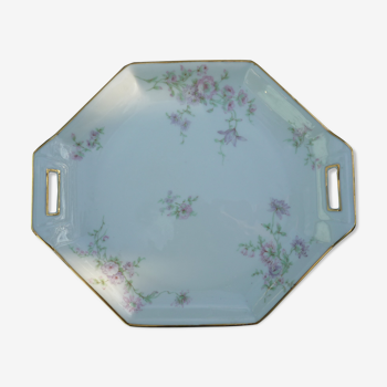 Limoges porcelain cake dish at the beginning of the 20th century
