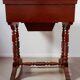 Louis-Philippe 19th century mahogany dressing table/work table with mirror and drawer