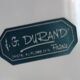 6 vintage JC Durand crystal wine glasses
