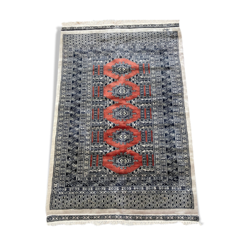 Oriental rug pure hand-woven wool 99x150cm