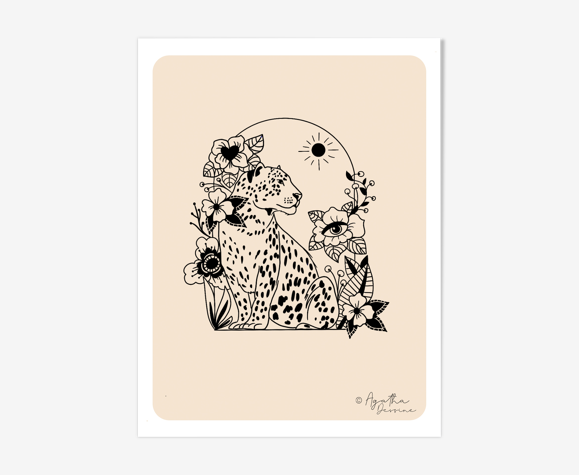 Illustration « Léopard » A4