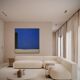 Original cobalt blue trio painting by Bodasca 80x80cm