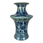 Chinese porcelain vase, blue, 20th century.