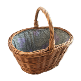 Panier cueillette en osier tressé